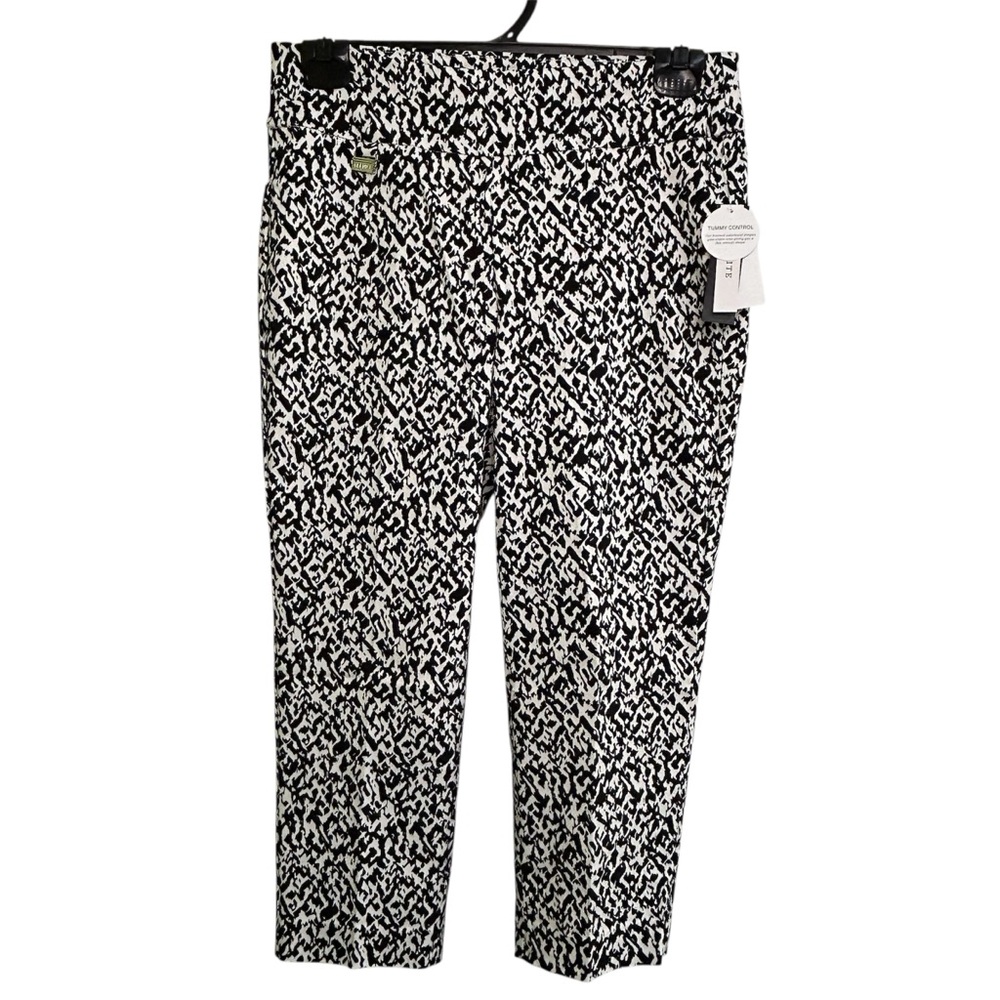 Premise Petite Women’s Tummy Control Capri Pants Bengaline Travel Sz PS & PP